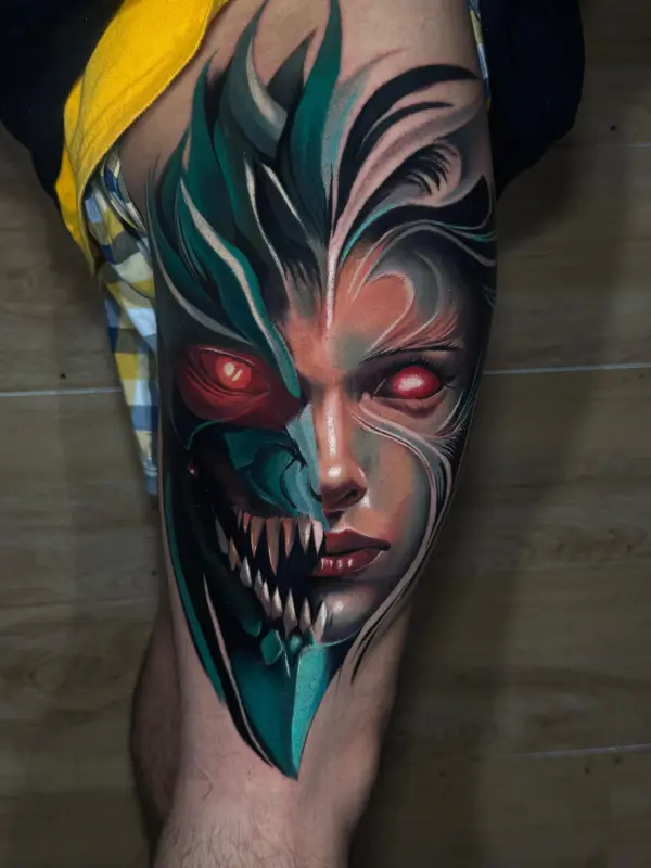 Demon Woman Tattoo