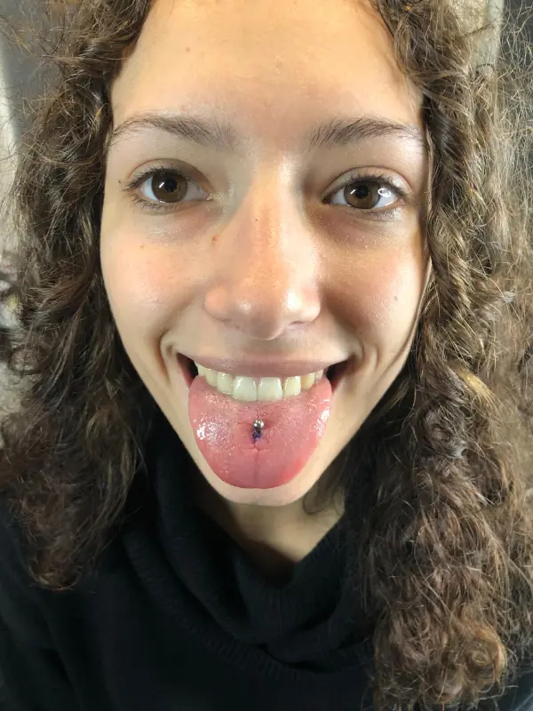tongue piercing